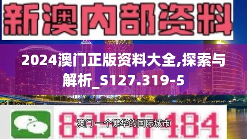 2024澳门正版资料大全,探索与解析_S127.319-5