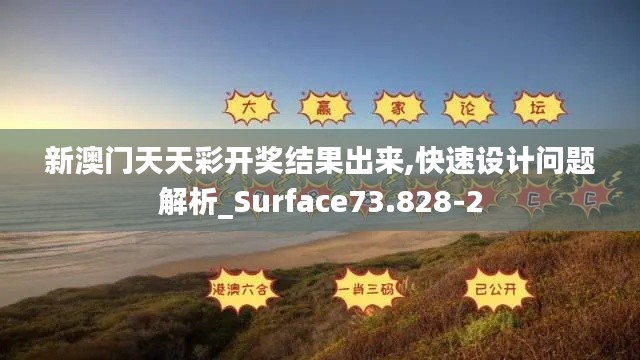 新澳门天天彩开奖结果出来,快速设计问题解析_Surface73.828-2