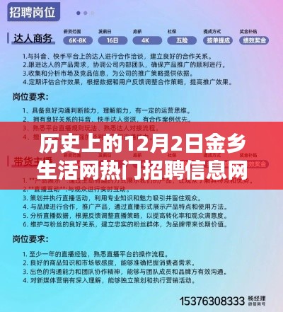 时光回溯，历史上的金乡生活网招聘信息热潮——12月2日篇