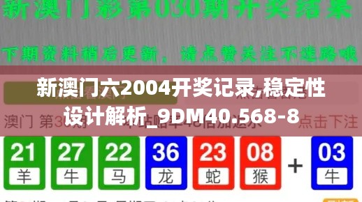 新澳门六2004开奖记录,稳定性设计解析_9DM40.568-8