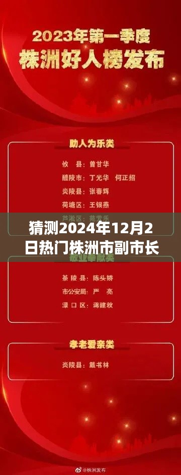 揭秘预测，株洲市未来副市长热门名单，闪耀政坛新星展望于2024年12月2日揭晓！