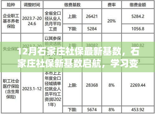 石家庄社保新基数启航，学习变化，把握未来