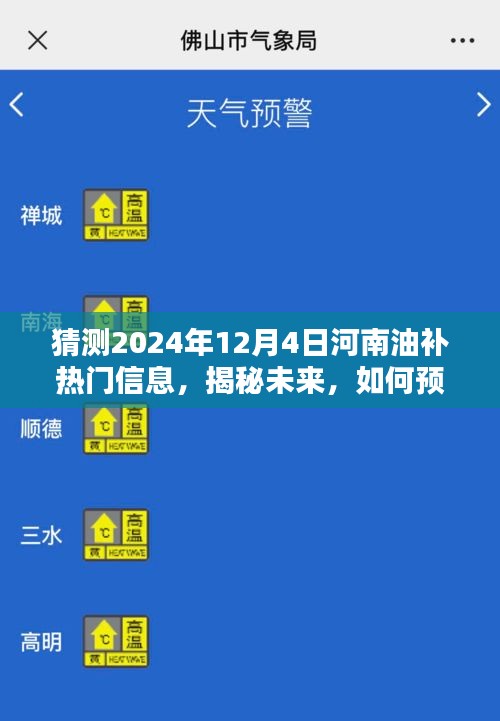 揭秘未来趋势，河南油补热门信息预测与分析指南（2024年12月4日）