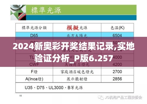 2024新奥彩开奖结果记录,实地验证分析_P版6.257