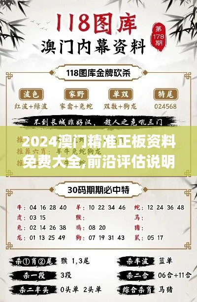 2024澳门精准正板资料免费大全,前沿评估说明_BT3.365