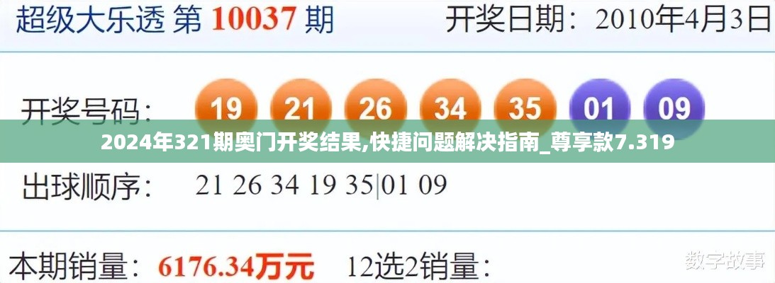 2024年321期奥门开奖结果,快捷问题解决指南_尊享款7.319