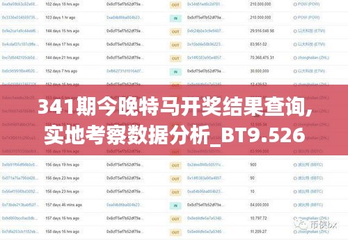 341期今晚特马开奖结果查询,实地考察数据分析_BT9.526