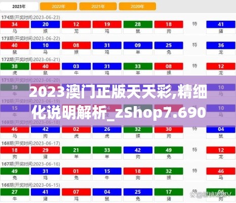 2023澳门正版天天彩,精细化说明解析_zShop7.690