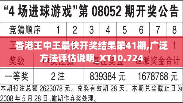 香港王中王最快开奖结果第41期,广泛方法评估说明_XT10.724