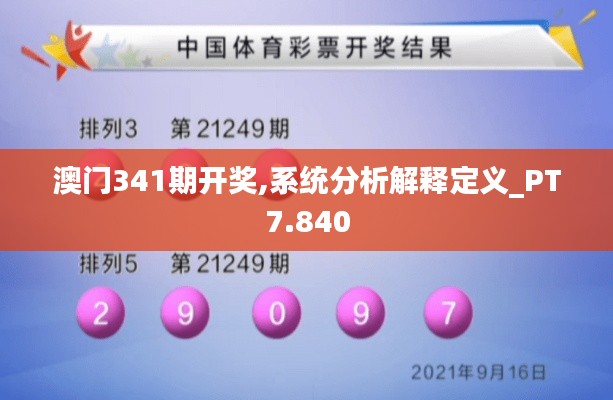 澳门341期开奖,系统分析解释定义_PT7.840