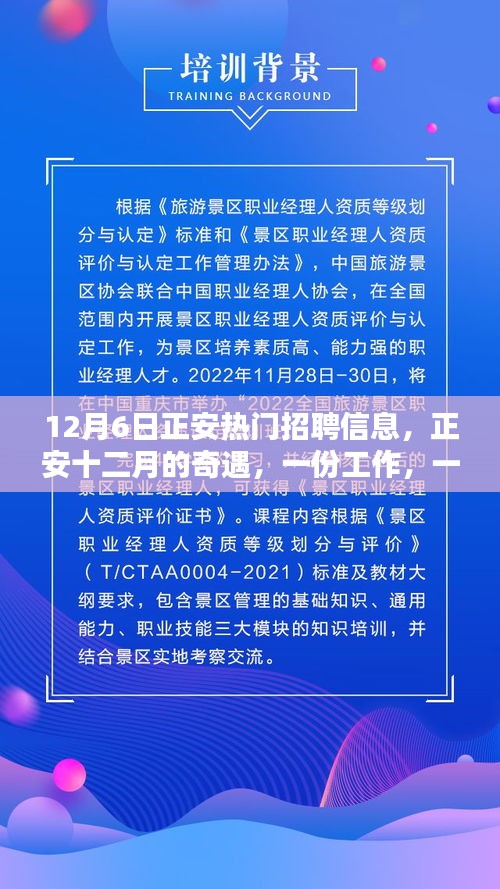 正安十二月热门招聘，工作、友情与爱，一路相伴的奇遇