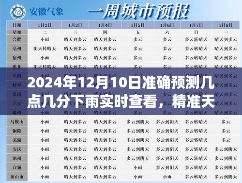 揭秘实时精准天气预报，预测2024年12月10日降雨时刻的精准预测与实时查看指南