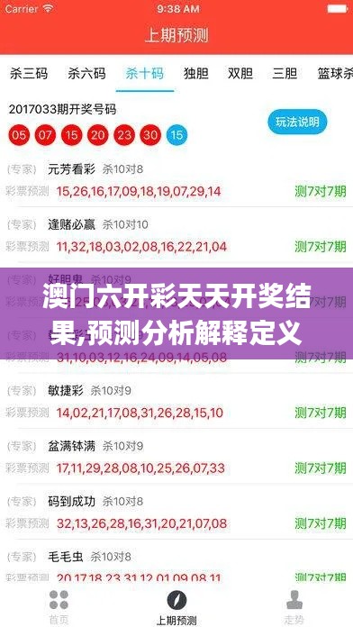 澳门六开彩天天开奖结果,预测分析解释定义_XP6.648