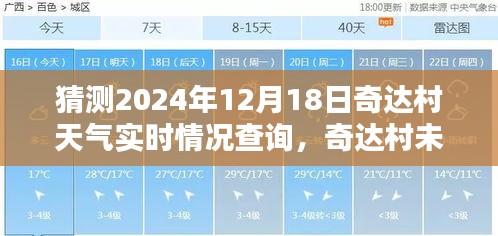 揭秘奇达村未来天气预测，2024年12月18日天气实时情况查询与预测报告