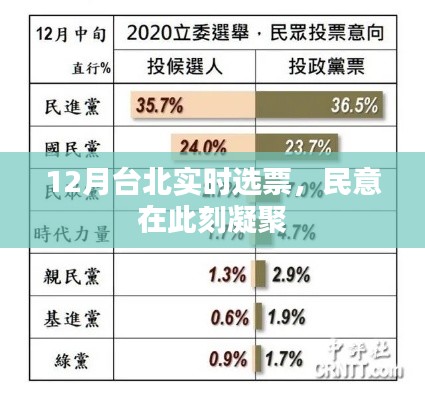 台北12月实时选票结果，民意决定未来