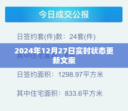 2024年12月27日最新实时动态更新，符合您的字数要求，关键词明确，能够很好地吸引用户的注意力。