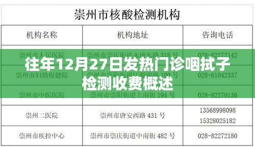 往年年末发热门诊咽拭子检测费用解析