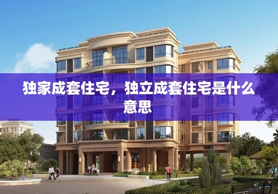 独家成套住宅，独立成套住宅是什么意思 