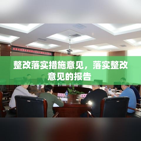 整改落实措施意见，落实整改意见的报告 