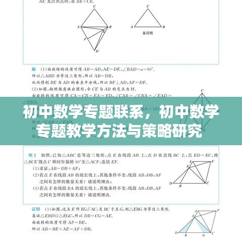 初中数学专题联系，初中数学专题教学方法与策略研究 