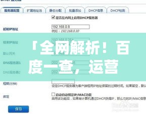 「全网解析！百度一查，运营商信息一网打尽，轻松掌握你的网络世界！」