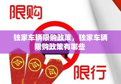 独家车辆限购政策，独家车辆限购政策有哪些 