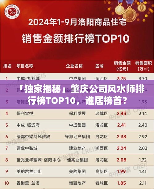 「独家揭秘」肇庆公司风水师排行榜TOP10，谁居榜首？