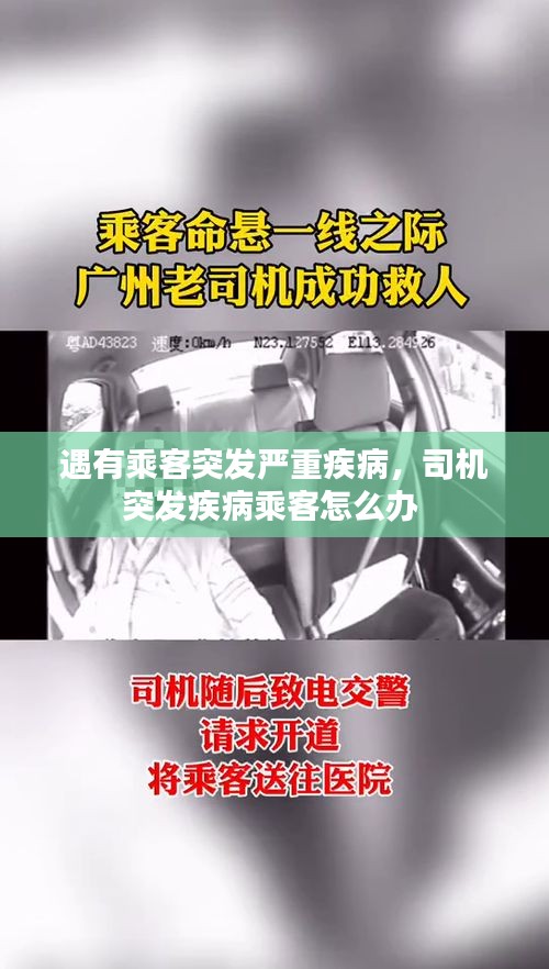 遇有乘客突发严重疾病，司机突发疾病乘客怎么办 